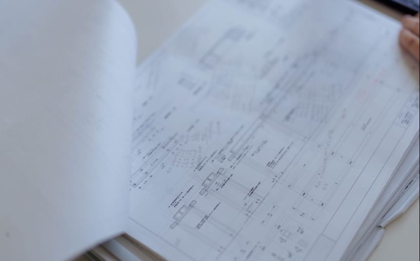 建築の設計図面